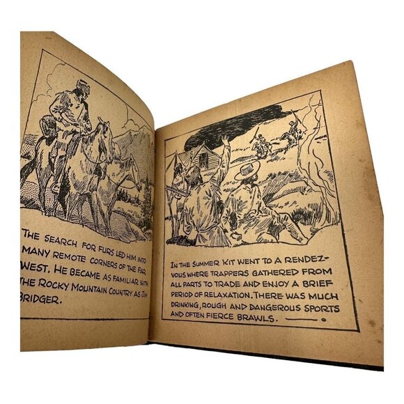 KIT CARSON PIONEER SCOUT 1933 Big Little Book All in Pictures Hardcover - Picture 11 of 16